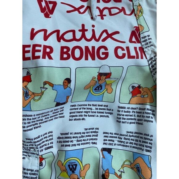 Matix Board Shorts Men’s 38 Beer Bong Clinic Military Party NWT - Picture 7 of 9